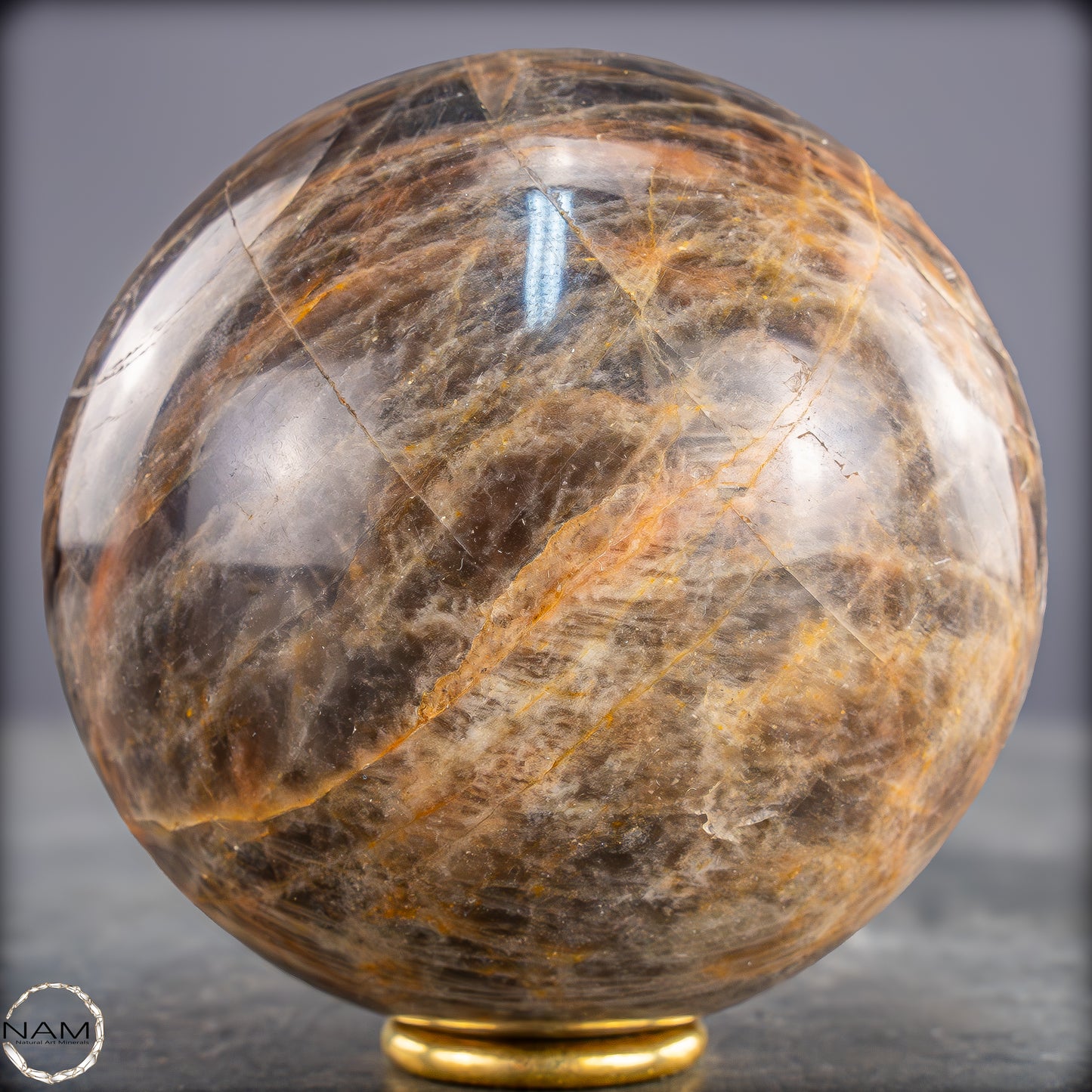 Natürliche Funkelnde Mondstein Kristall-Kugel - 729,34g