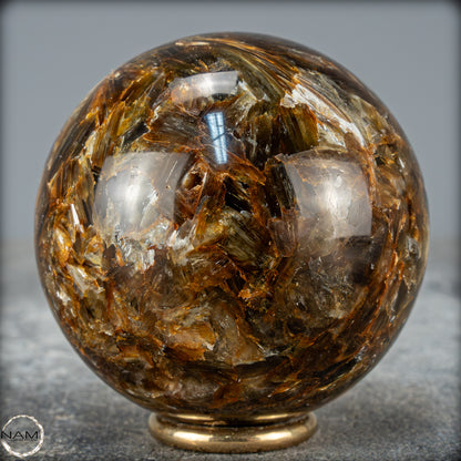 Natürliche Mica (Glimmer) Kristallkugel aus Brasilien - 385,97g - 64mm