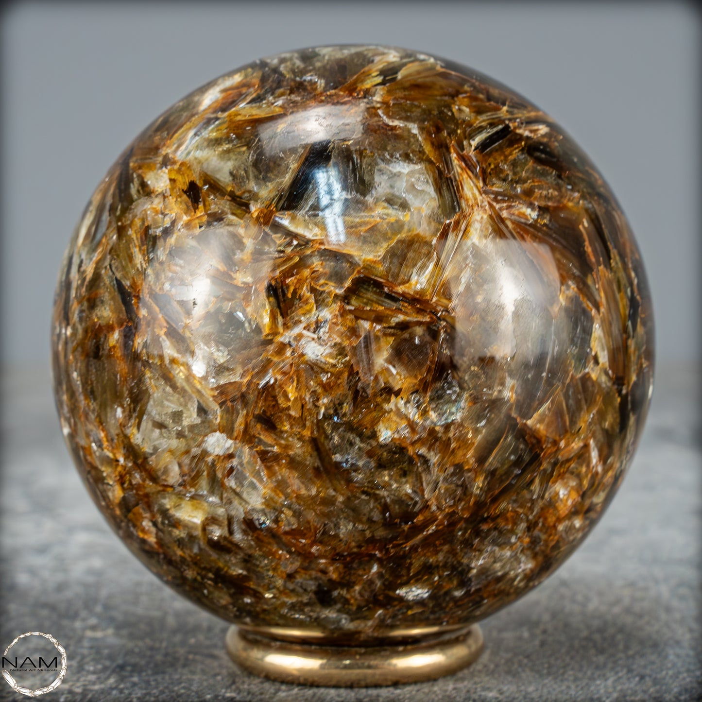 Natürliche Mica (Glimmer) Kristallkugel aus Brasilien - 385,97g - 64mm