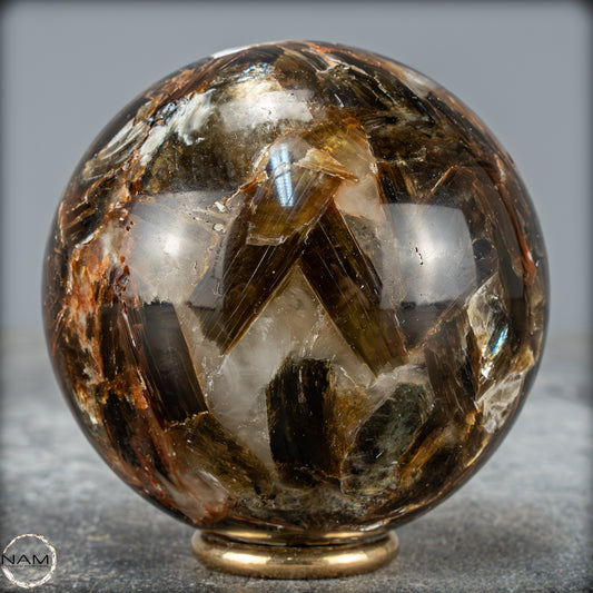 Natürliche Mica (Glimmer) Kristallkugel aus Brasilien - 414,82g - 67mm