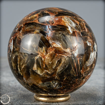 Natürliche Mica (Glimmer) Kristallkugel aus Brasilien - 414,82g - 67mm