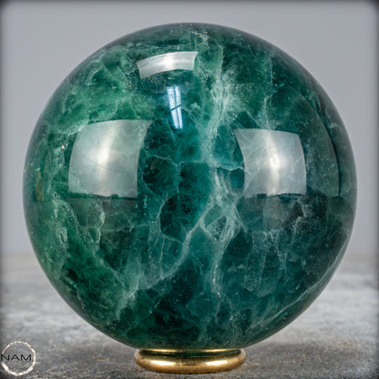 Natürliche Grüne Fluorit Kristallkugel, Spitzenqualität - 516,23g - 68mm