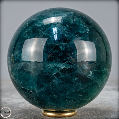 Natürliche Grüne Fluorit Kristallkugel, Spitzenqualität - 516,23g - 68mm