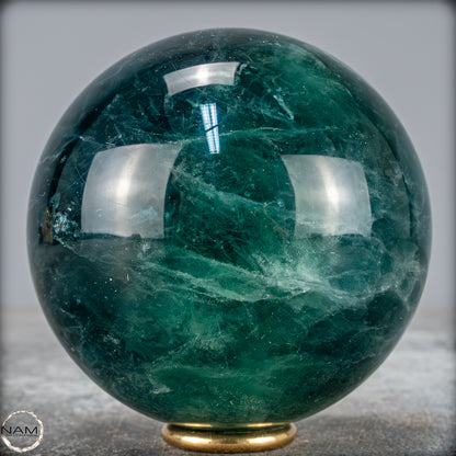 Natürliche Grüne Fluorit Kristallkugel, Spitzenqualität - 516,23g - 68mm