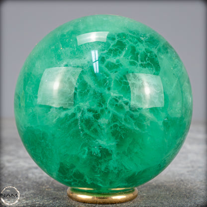 Natürliche Grüne Fluorit Kristallkugel, Spitzenqualität - 547,38g - 69mm
