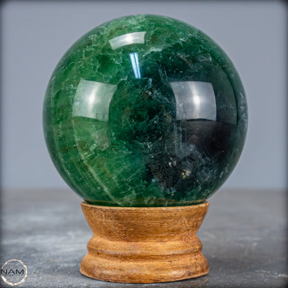 Lila-Grüne Fluorit Kugel, China - 556,49g - 69,3mm