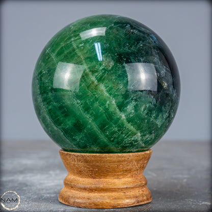 Lila-Grüne Fluorit Kugel, China - 556,49g - 69,3mm