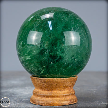 Lila-Grüne Fluorit Kugel, China - 556,49g - 69,3mm