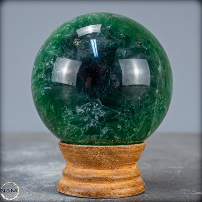 Lila-Grüne Fluorit Kugel, China - 556,49g - 69,3mm