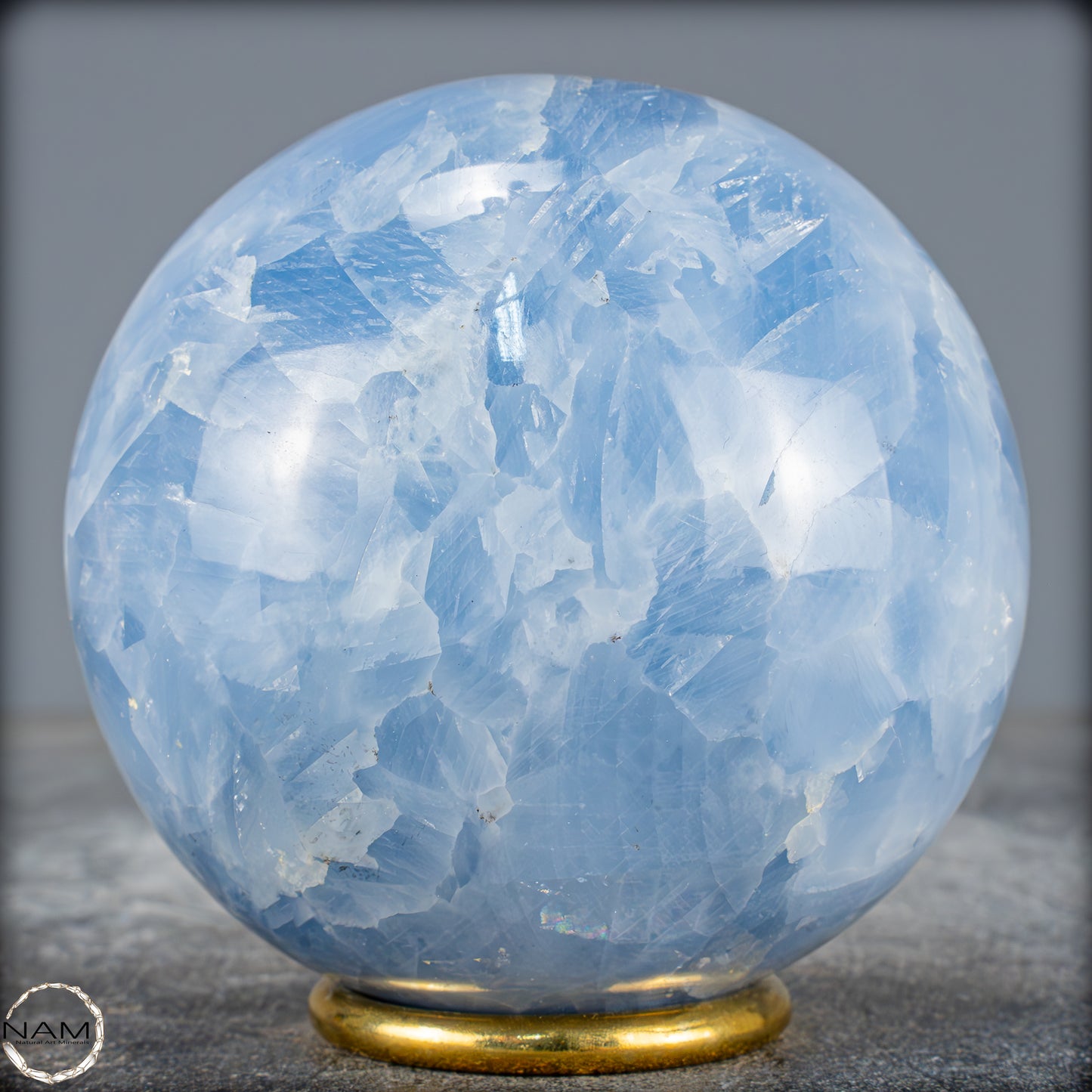 Natürliche Blaue Calcit-Kristall Kugel - 800,62g - 83mm