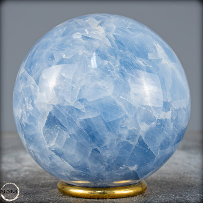 Natürliche Blaue Calcit-Kristall Kugel - 800,62g - 83mm