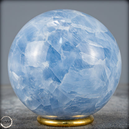 Natürliche Blaue Calcit-Kristall Kugel - 800,62g - 83mm