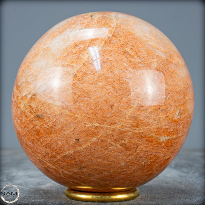 Natürlicher Pfirsich-Mondstein Kristall-Kugel - 1380,92g - 105mm