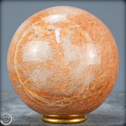 Natürlicher Pfirsich-Mondstein Kristall-Kugel - 1380,92g - 105mm
