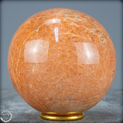 Natürlicher Pfirsich-Mondstein Kristall-Kugel - 1380,92g - 105mm