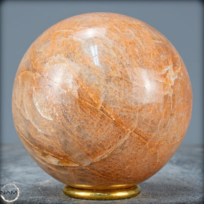 Natürlicher Pfirsich-Mondstein Kristall-Kugel - 1187,04g - 99mm
