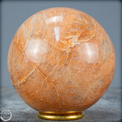 Natürlicher Pfirsich-Mondstein Kristall-Kugel - 1187,04g - 99mm