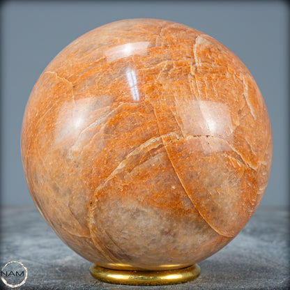 Natürlicher Pfirsich-Mondstein Kristall-Kugel - 1187,04g - 99mm