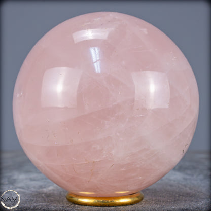 Natürliche Rosenquarz Kristall-Kugel aus Brasilien - 1371,91g - 105mm