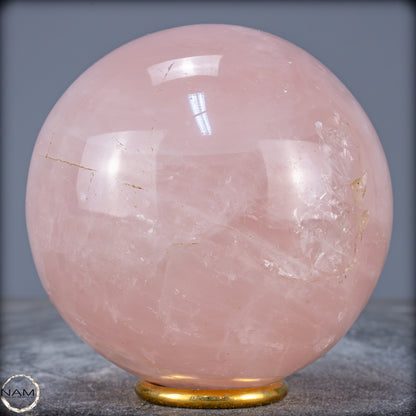 Natürliche Rosenquarz Kristall-Kugel aus Brasilien - 1371,91g - 105mm