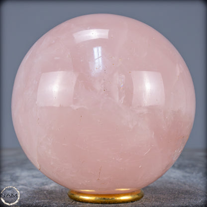 Natürliche Rosenquarz Kristall-Kugel aus Brasilien - 1371,91g - 105mm