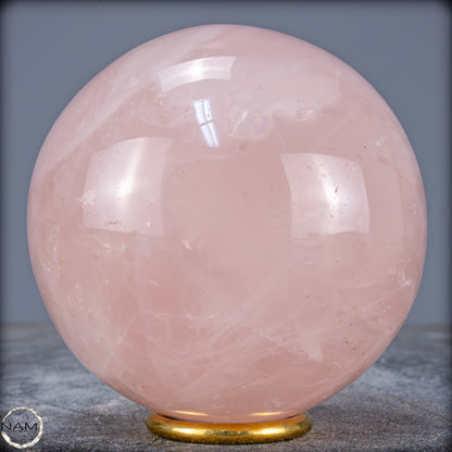 Natürliche Rosenquarz Kristall-Kugel aus Brasilien - 1371,91g - 105mm
