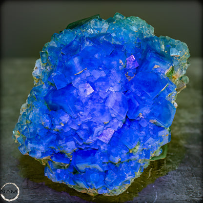 Natürliche Grüner Fluorit Kristalle auf Matrix - 3449,12g