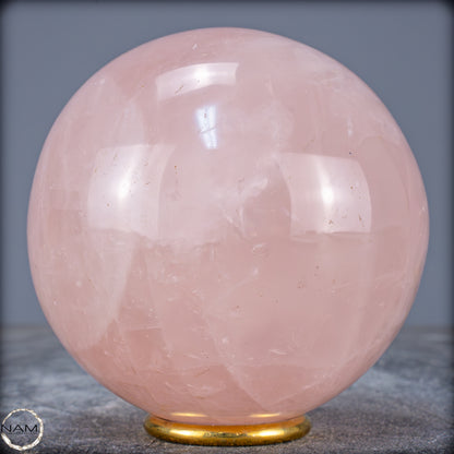 Natürliche Rosenquarz Kristall-Kugel aus Brasilien - 1371,91g - 105mm