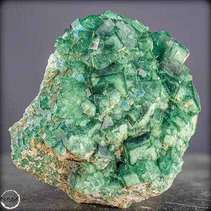 Natürliche Grüner Fluorit Kristalle auf Matrix - 3449,12g