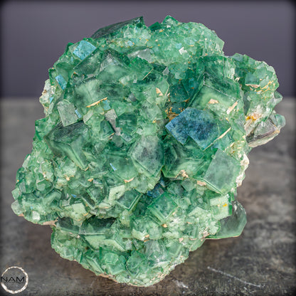 Natürliche Grüner Fluorit Kristalle auf Matrix - 3449,12g