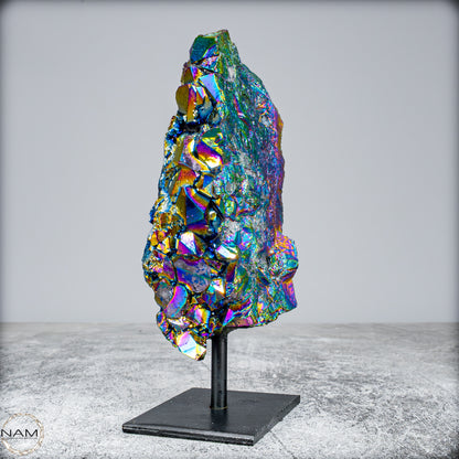 Kristall-Aura-Amethyst auf Ständer – 552,25g