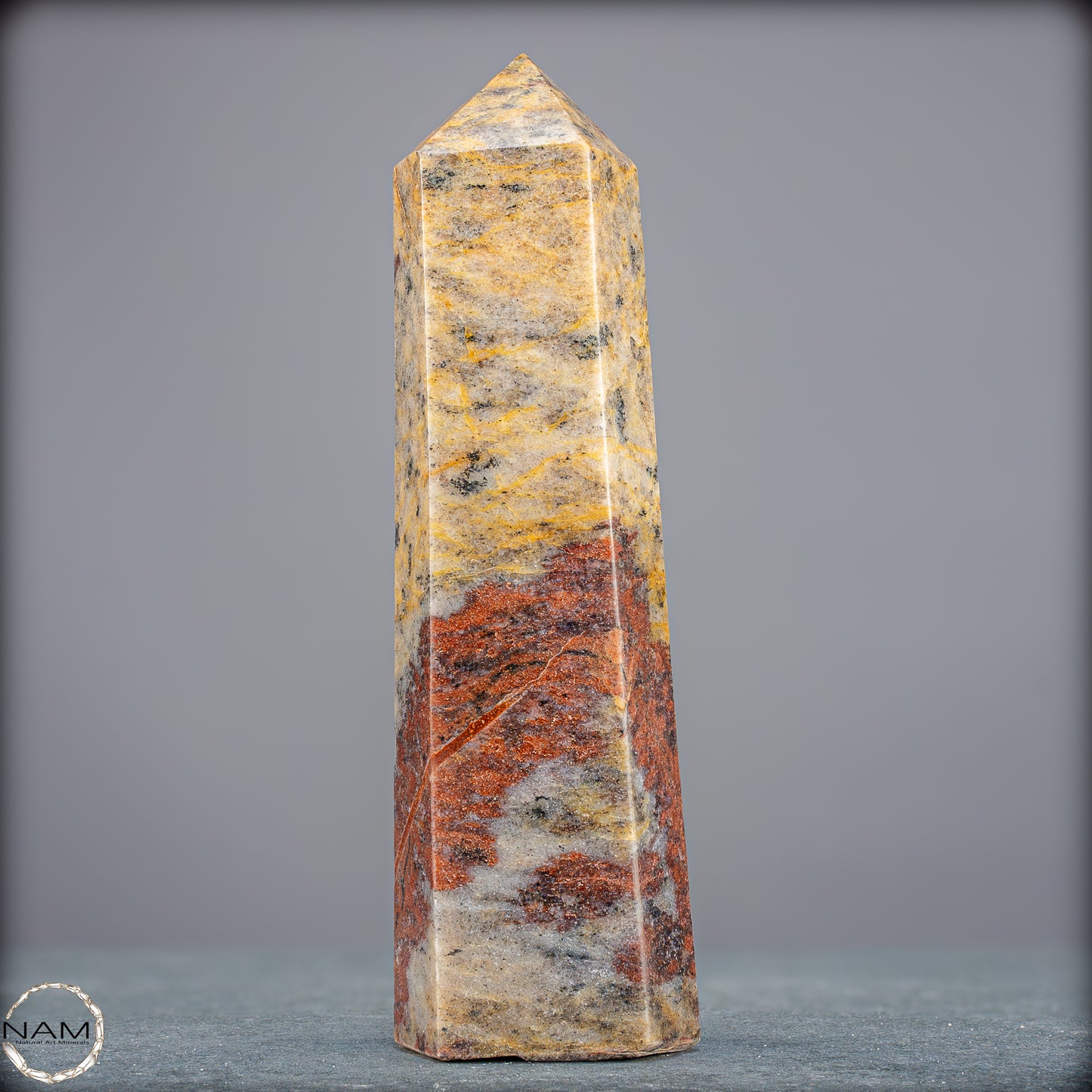 Natürliche Rote Aventurin Obelisk aus Madagaskar - 838,04g