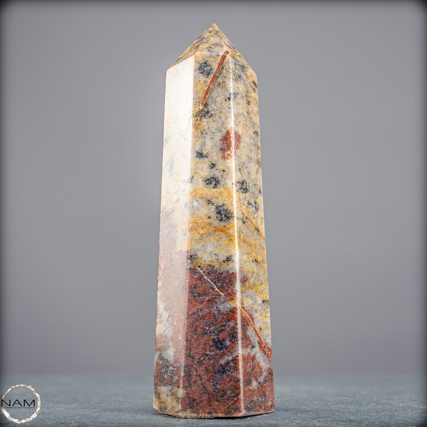 Natürliche Rote Aventurin Obelisk aus Madagaskar - 838,04g