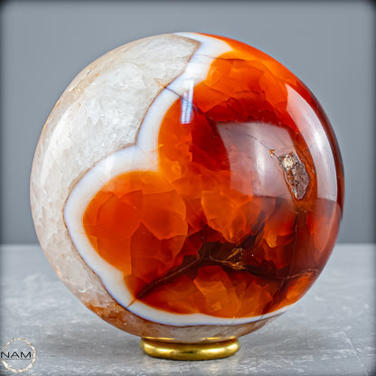 Natürliche Mehrfabige Carneol Kristall Kugel - 765,36 g