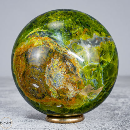 Natürliche Grüne Opal-Kristall Kugel -522,36g