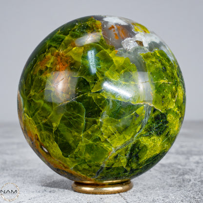 Natürliche Grüne Opal-Kristall Kugel -522,36g