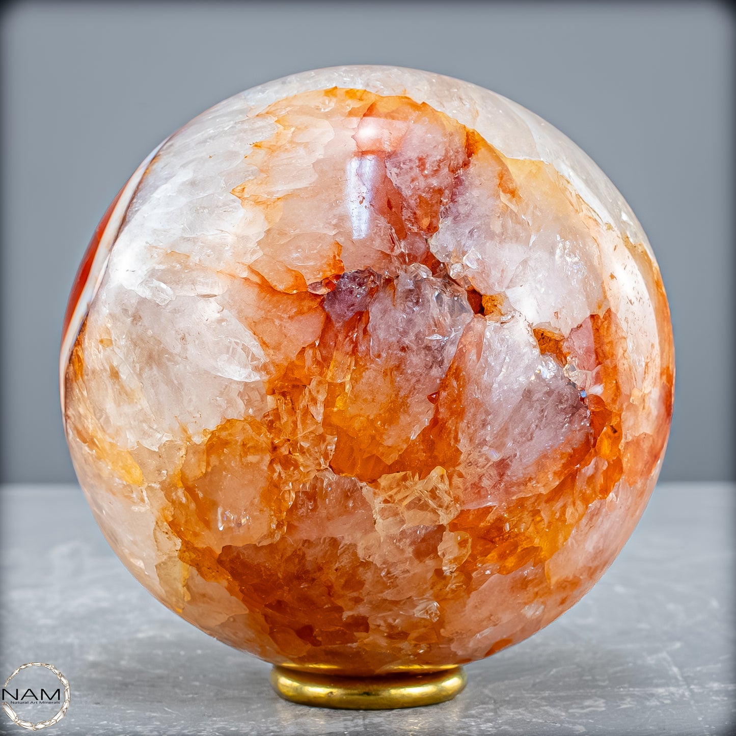 Natürliche Mehrfabige Carneol Kristall Kugel - 765,36 g