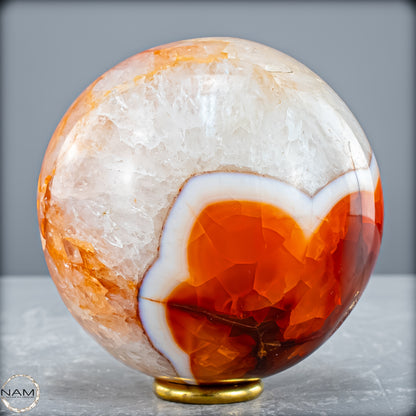 Natürliche Mehrfabige Carneol Kristall Kugel - 765,36 g