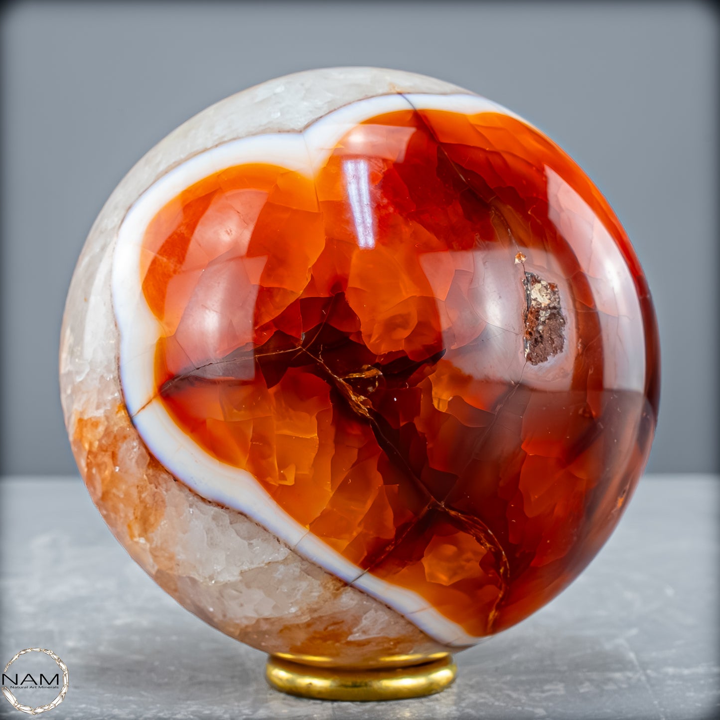 Natürliche Mehrfabige Carneol Kristall Kugel - 765,36 g