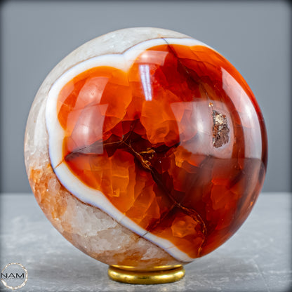 Natürliche Mehrfabige Carneol Kristall Kugel - 765,36 g