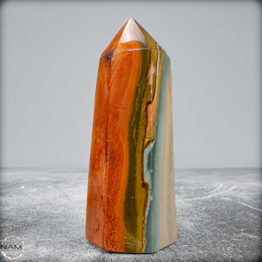 Natürlicher Polychromer Jaspis Obelisk - 350,33 g