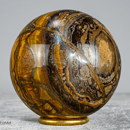 Natürliche Tigerauge-Kugel -1138,11g