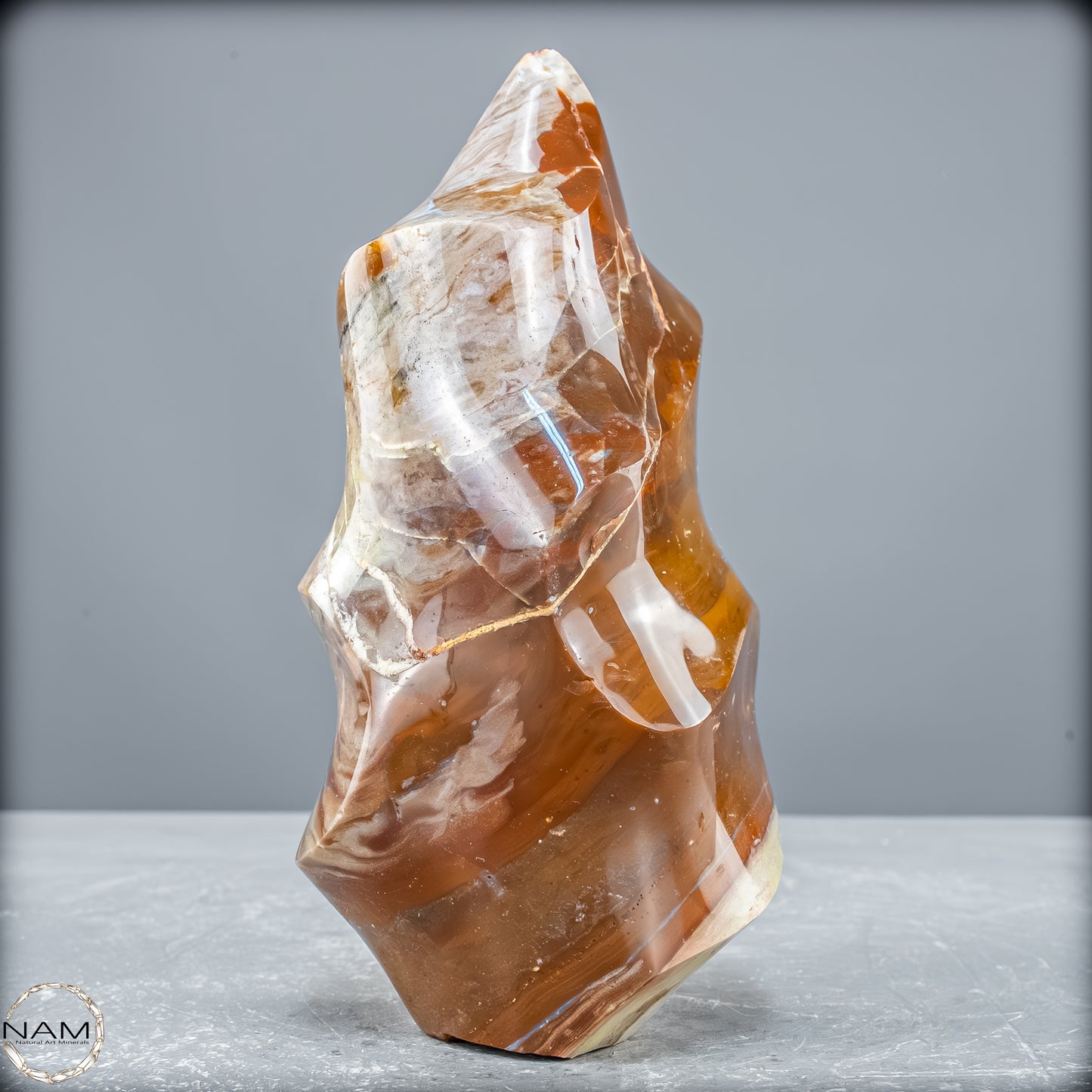 Natürliche Achat - Jaspis Flamme - 976,15 g