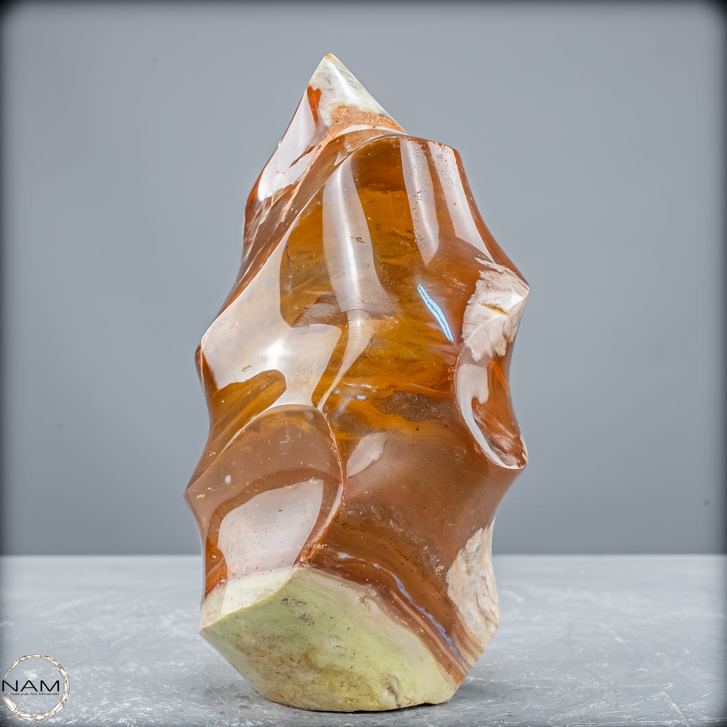 Natürliche Achat - Jaspis Flamme - 976,15 g