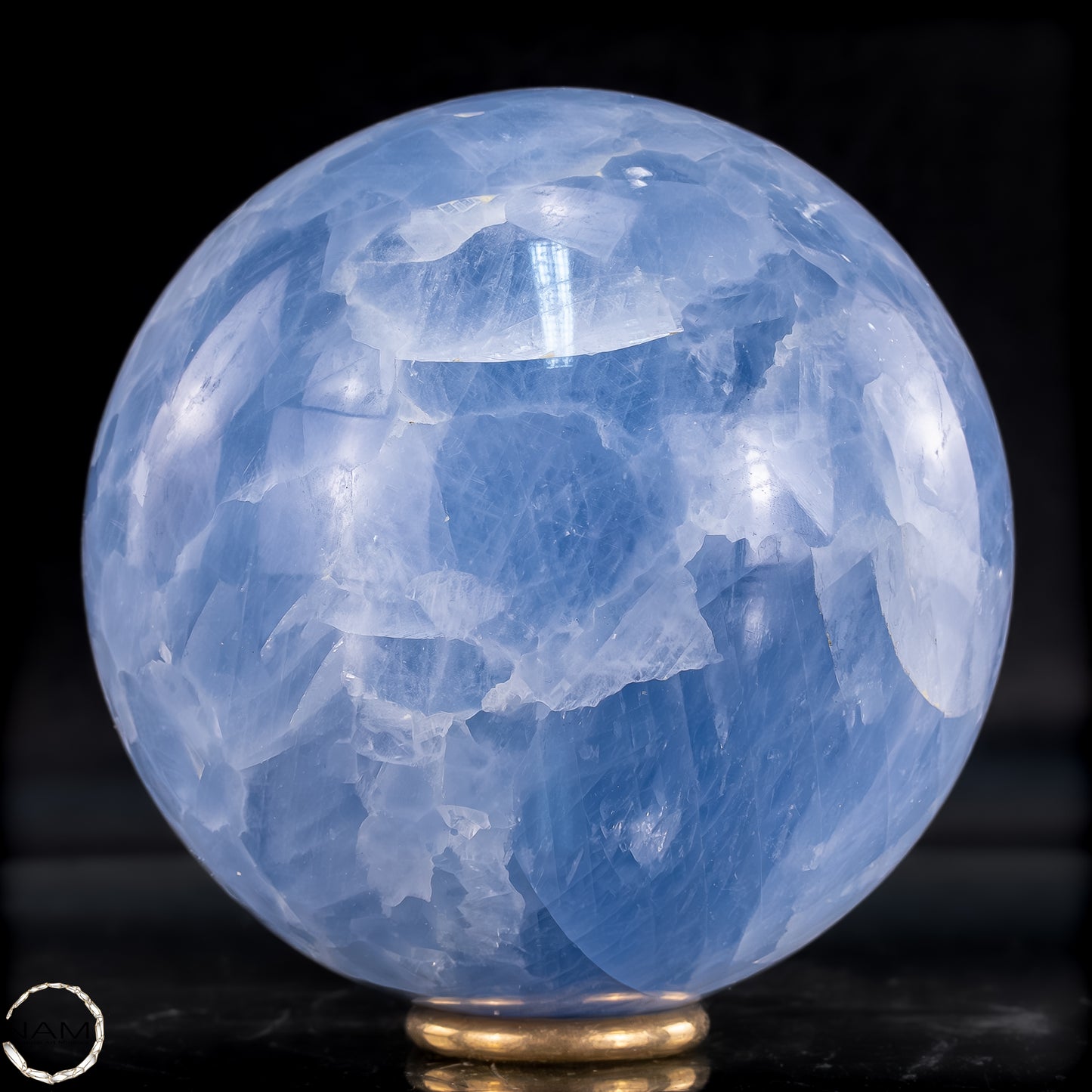 Natürliche Blaue Calcit-Kristall Kugel - 880,41g