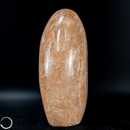 Natürliche Pfirsich-Mondstein Freiform -834,88g