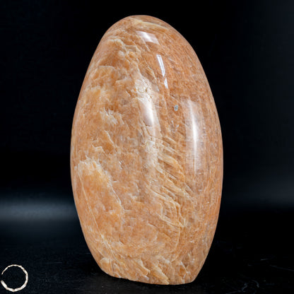 Natürliche Pfirsich-Mondstein Freiform -834,88g