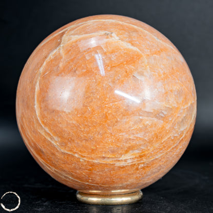 Pfirsich-Mondstein Kugel -532,38 g