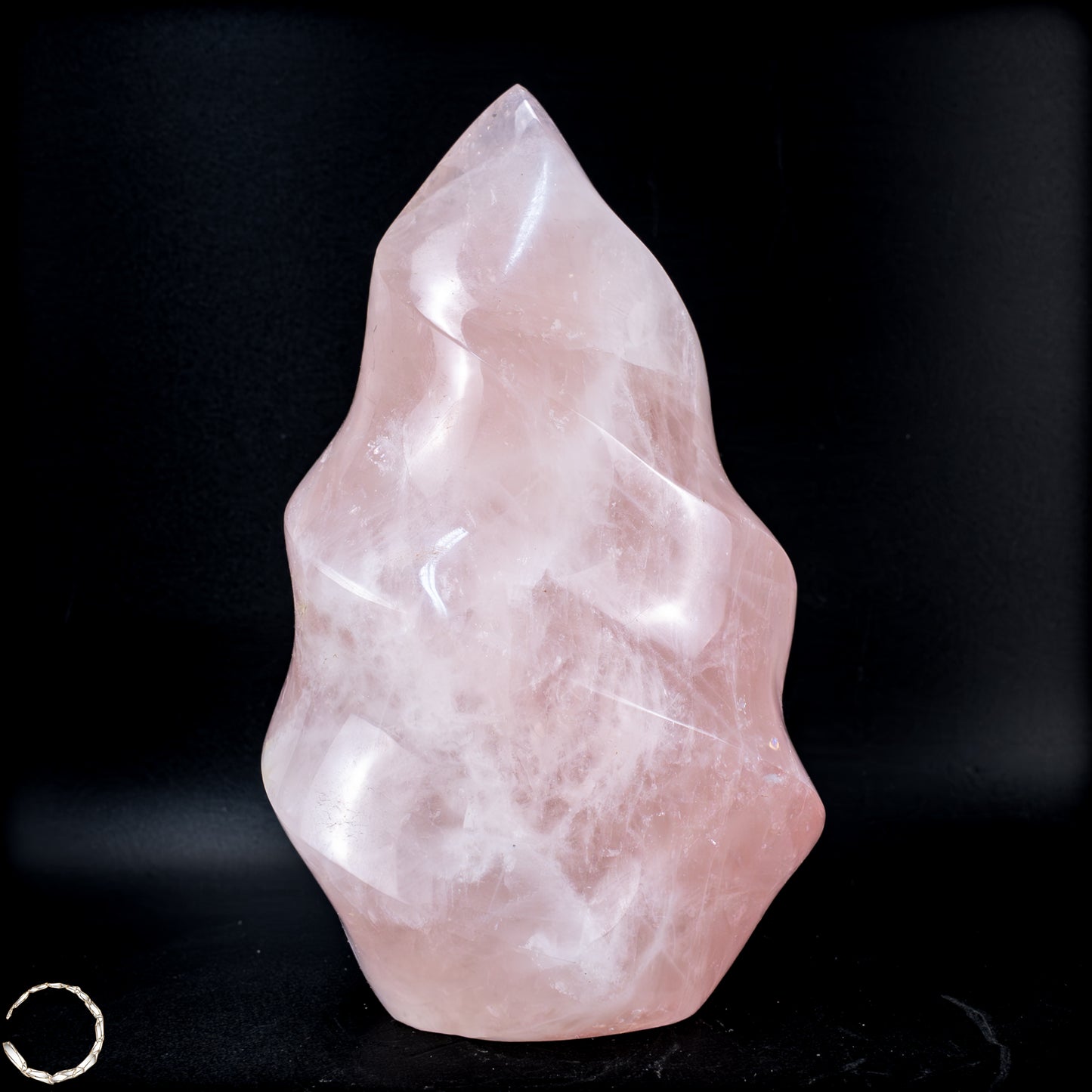 Natürliche Rosenquarz-Kristall Flamme aus Brasilien - 798,16g