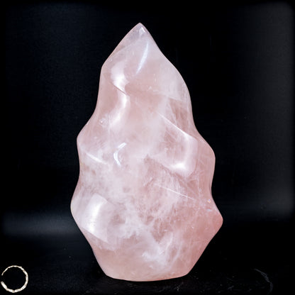 Natürliche Rosenquarz-Kristall Flamme aus Brasilien - 798,16g